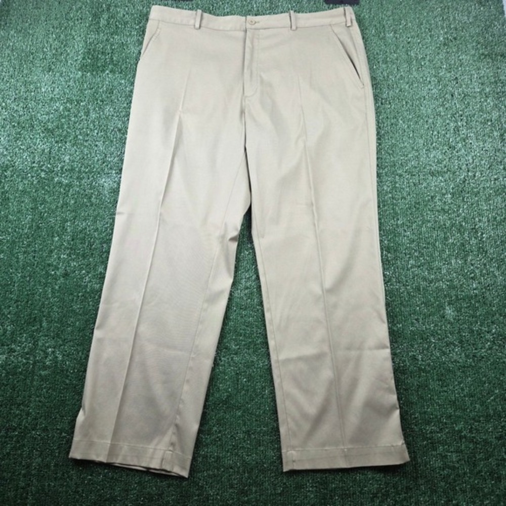 Nike Golf Mens Dri-FIT‎ Flat Front Performance Pants Khaki Tan 38x30